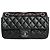Chanel Borsa a tracolla con patta in pelle matelassé nera 2010