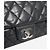 Chanel Borsa a tracolla con patta in pelle matelassé nera 2010 - vista 11
