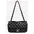 Chanel Borsa a tracolla con patta in pelle matelassé nera 2010 - vista 2