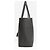 Autre Marque Shopping E/W Tote Bag aus grauem Leder - Ansicht 2