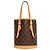 Louis Vuitton Bolso Petit Bucket de lona Monogram marrón