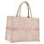 Christian Dior Book Tote Bag Canvas Pink