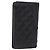 CHANEL Matelasse Cambon Line Long Wallet Lamb Skin Black Silver CC - vista 3