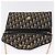 Christian Dior Trotter Canvas Chain Shoulder Bag Navy Gold Tone - vista 16