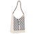GUCCI GG Canvas Jackie Shoulder Bag Gray Silver 001 3876