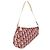 Christian Dior Trotter Canvas Saddle Accessory Pouch PVC Red Silver
