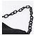 PRADA Schultertasche mit Kunststoffkette Nylon Schwarz Silber - Ansicht 8