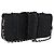 CHANEL Chain Shoulder Bag Satin Black Gold CC