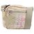 CHANEL Shoulder Bag Canvas Beige Silver CC