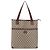 GUCCI GG Supreme Web Sherry Line Tote Bag PVC Beige Gold - vista 2