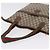 GUCCI GG Supreme Web Sherry Line Tote Bag PVC Beige Gold - vista 6