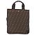 FENDI Zucca Canvas Hand Bag Black Brown - vista 3