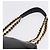 PRADA Schultertasche mit Kette aus Leder Schwarz Gold - Ansicht 8