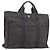 Hermès HERMES Her Line MM Hand Bag Canvas Gray Silver