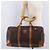 Céline CELINE Macadam Canvas Boston Bag PVC Leder Braun Gold - Ansicht 29