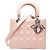 Dior Pink Medium Patent Cannage Lady Dior