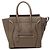 Céline Celine Borsa Tote Luggage Micro in Pelle di Vitello Drummed Marrone