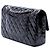 Chanel Black Medium Classic Patent Double Flap - vista 2