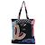 Borsa Shopping Pieghevole Chanel in Nylon Nero Graffiti con Patta Caviar - vista 5