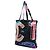 Borsa Shopping Pieghevole Chanel in Nylon Nero Graffiti con Patta Caviar - vista 6