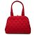 Bolsa Chanel Red CC Quilted Jersey Frame