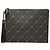 Pouch da polso Gucci Black GG Supreme Tigers Zip