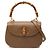Gucci Brown Small Grained Calfskin Bamboo Night