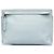 Clutch T LOEWE in pelle blu con Anagramma embossed