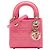 Dior Pink Micro Patent Cannage Lady Dior