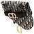 Borsa cintura Saddle Dior in tela Oblique blu - vista 2