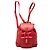 Bamboo Zaino Gucci in pelle di vitello rossa con coulisse e bambù
