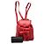 Bamboo Zaino Gucci in pelle di vitello rossa con coulisse e bambù - vista 7