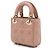Dior Brown Micro Lambskin Cannage Lady Dior - vista 2