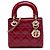 Dior Red Mini Patent Cannage Lady Dior