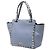 Borsa Satchel Trapeze Rockstud in pelle blu Valentino Mini - vista 2