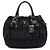 Prada Satchel aus schwarzem Tessuto Gaufre