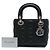 Dior Black Mini Iridescent Lambskin Cannage Lady Dior - vista 7