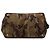 Tote Sacola Prada em lona Canapa marrom com logo camuflado - vista 3