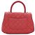 Borsa Chanel Pink Mini Quilted Caviar Coco Top Handle Bag - vista 2