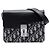 Dior Blue Mini Oblique Canvas Saddle Convertible Gürteltasche