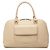 Borsa Burberry in pelle beige con tasca frontale