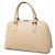 Borsa Burberry in pelle beige con tasca frontale - vista 2