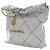 Borsa Chanel 22 Small in vitello lucido matelassé bianco con catena - vista 13