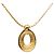 Collana Dior Gold Plated e Strass con Pendente Oval - vista 4
