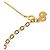Collana Dior Gold Plated e Strass con Pendente Oval - vista 5