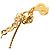 Collana Dior Gold Plated e Strass con Pendente Oval - vista 6