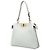 Sac à épaule Peekaboo Soft en cuir gris Medium Fendi - vue 2