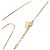 Collar Dior Gold Plated Strass CD Logo Pendant - vista 4