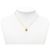 Collar Dior Gold Plated Strass CD Logo Pendant - vista 6
