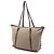 Borsa Satchel Prada in tela Canapa beige con logo - vista 2